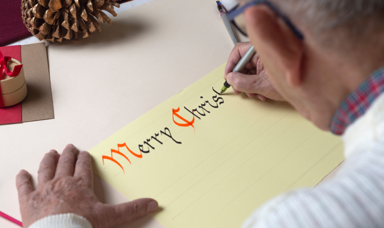 Merry Christmas handwriting