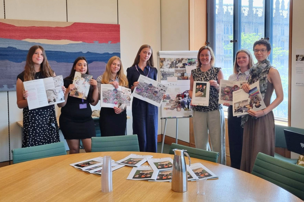 Students from The Boswells School with MP Marie Goldman.png