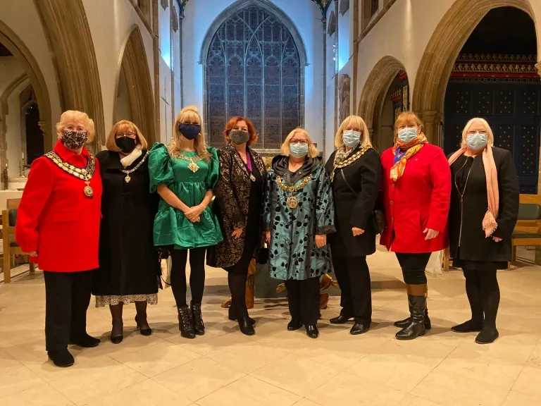 Mayor and invited guests