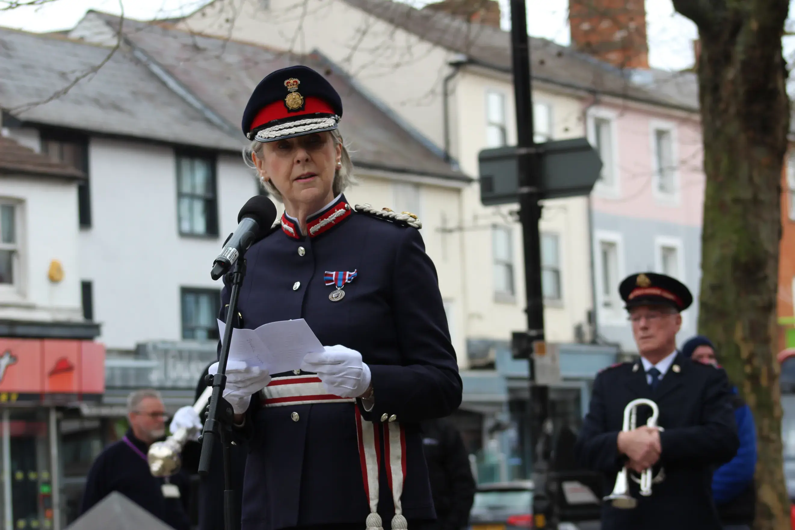 Speech being made at commonwealth day
