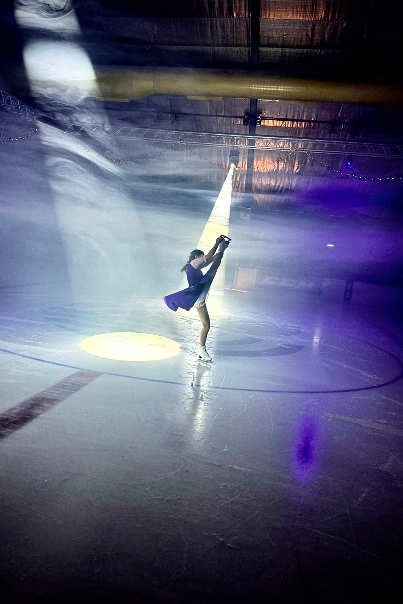 Elizabeth Dohnal During Ice Show Rehersals At Riverside Ice Rink