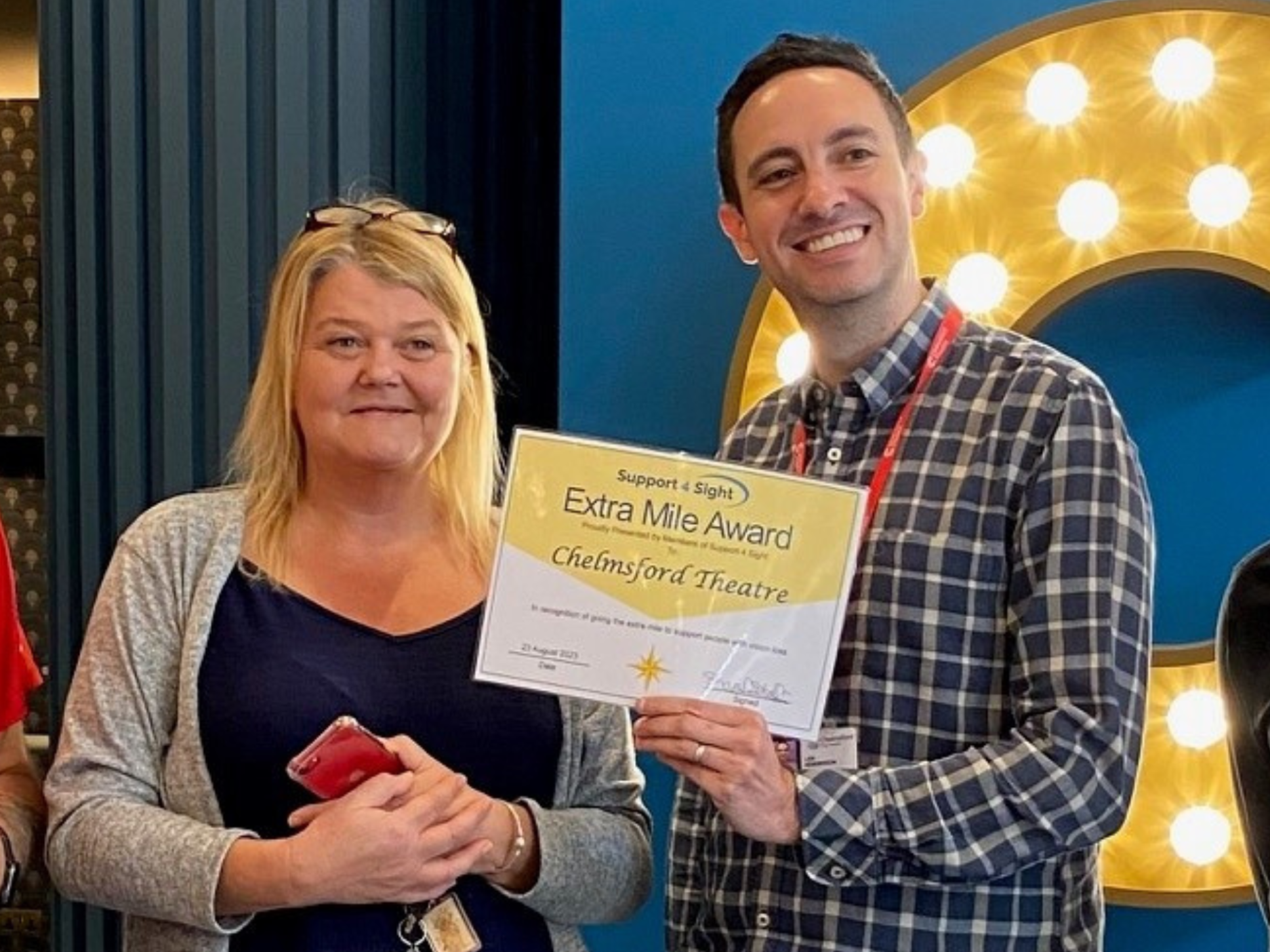 Chelmsford Theatre Extra Mile Award Photos
