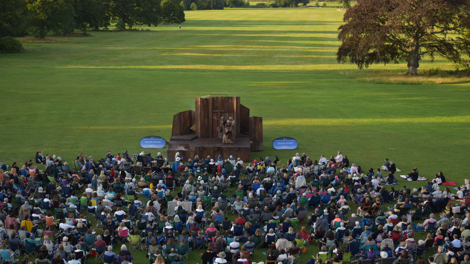 An Outdoor Performance Of Macbeth On The Back Lawn