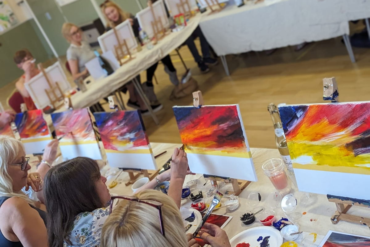 On Your Team Painting Sessions With Art And Sip