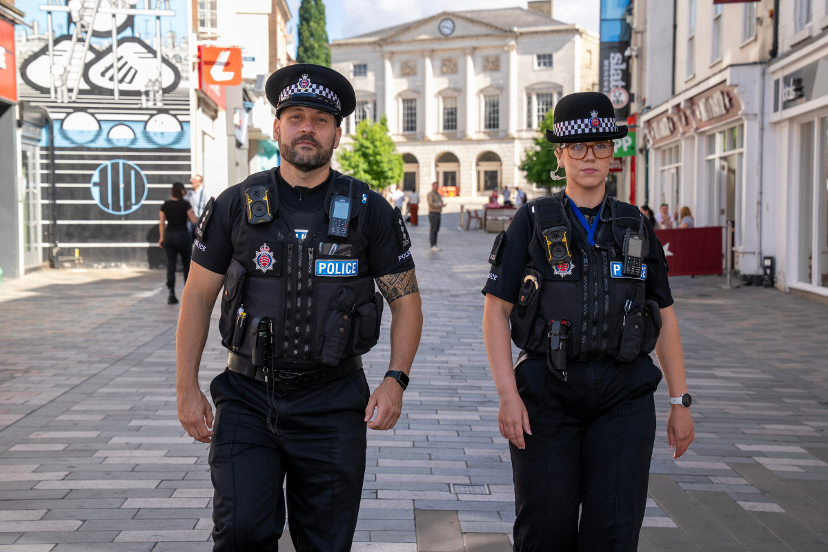 Police Officers In Chelmsford High Street