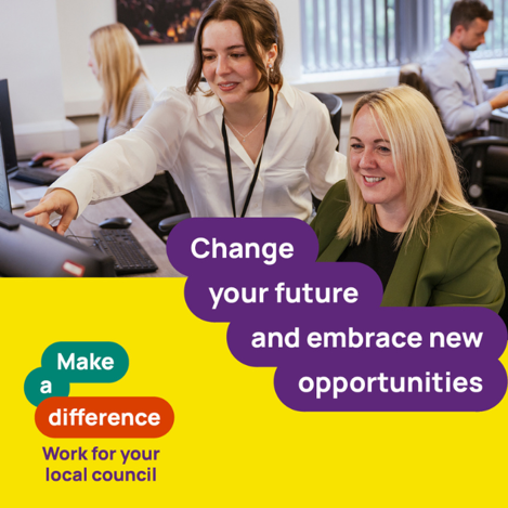 Change your future and embrace new opportunities. Make a difference. Work for your local council.