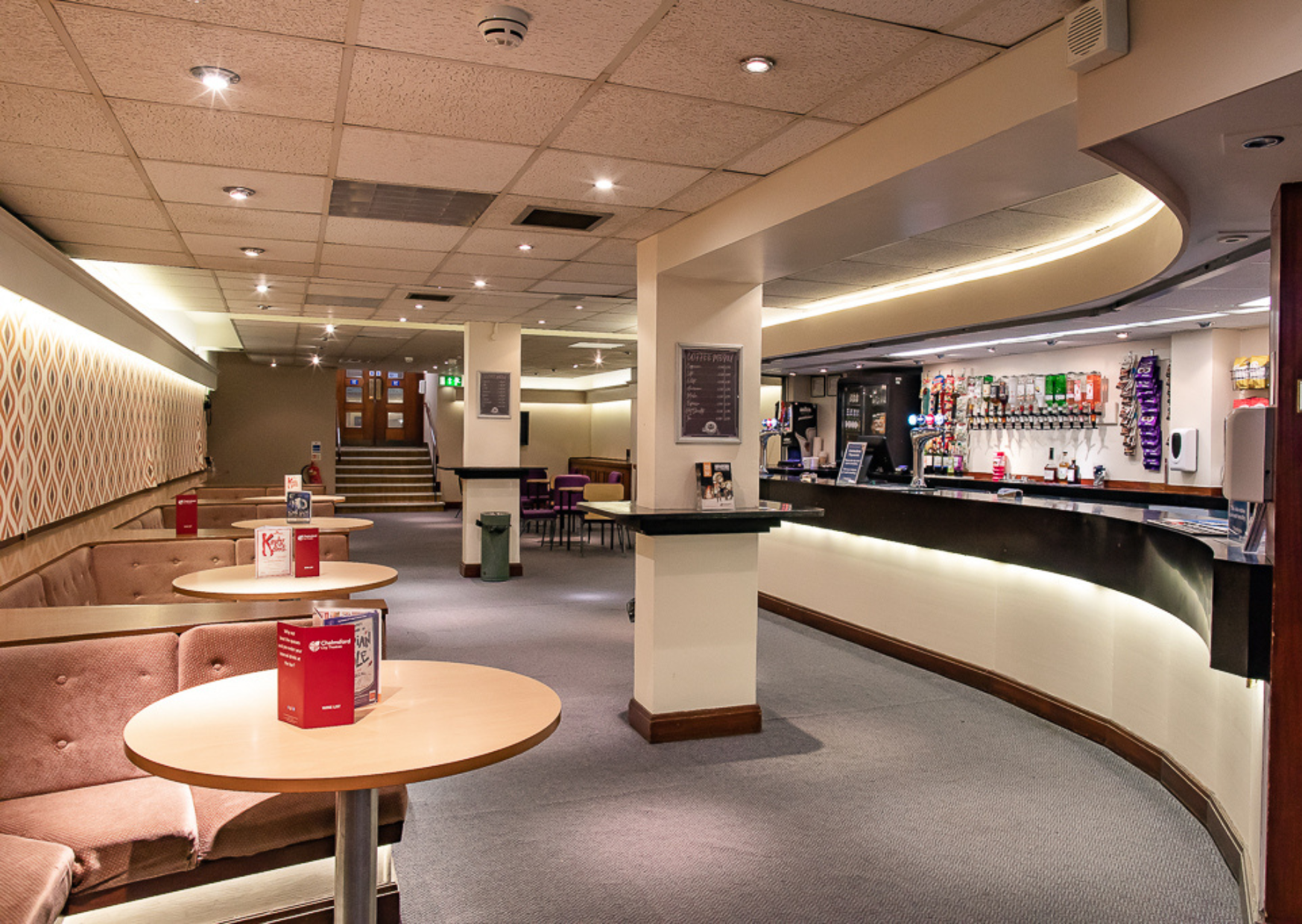 Main theatre bar before refurb with seating
