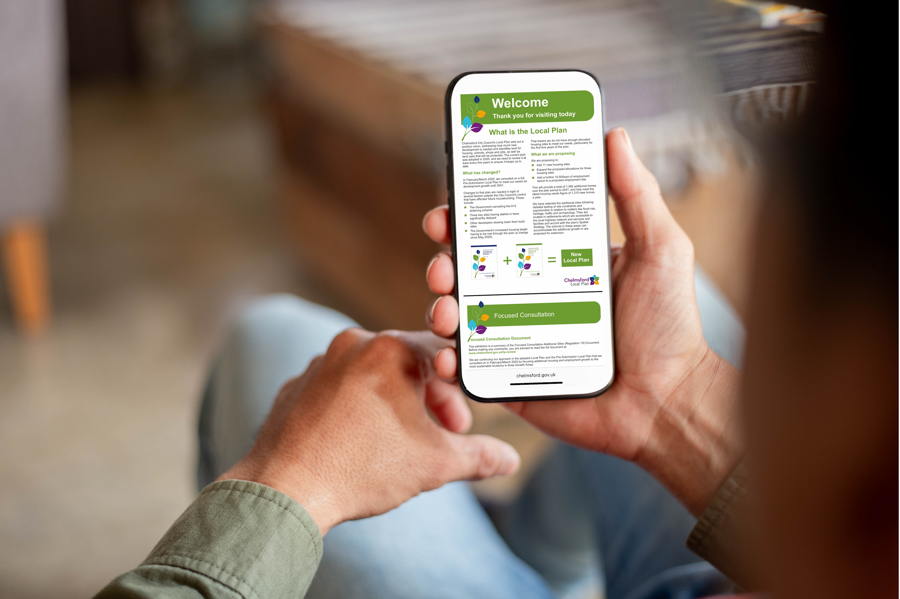 Planning consultation on mobile