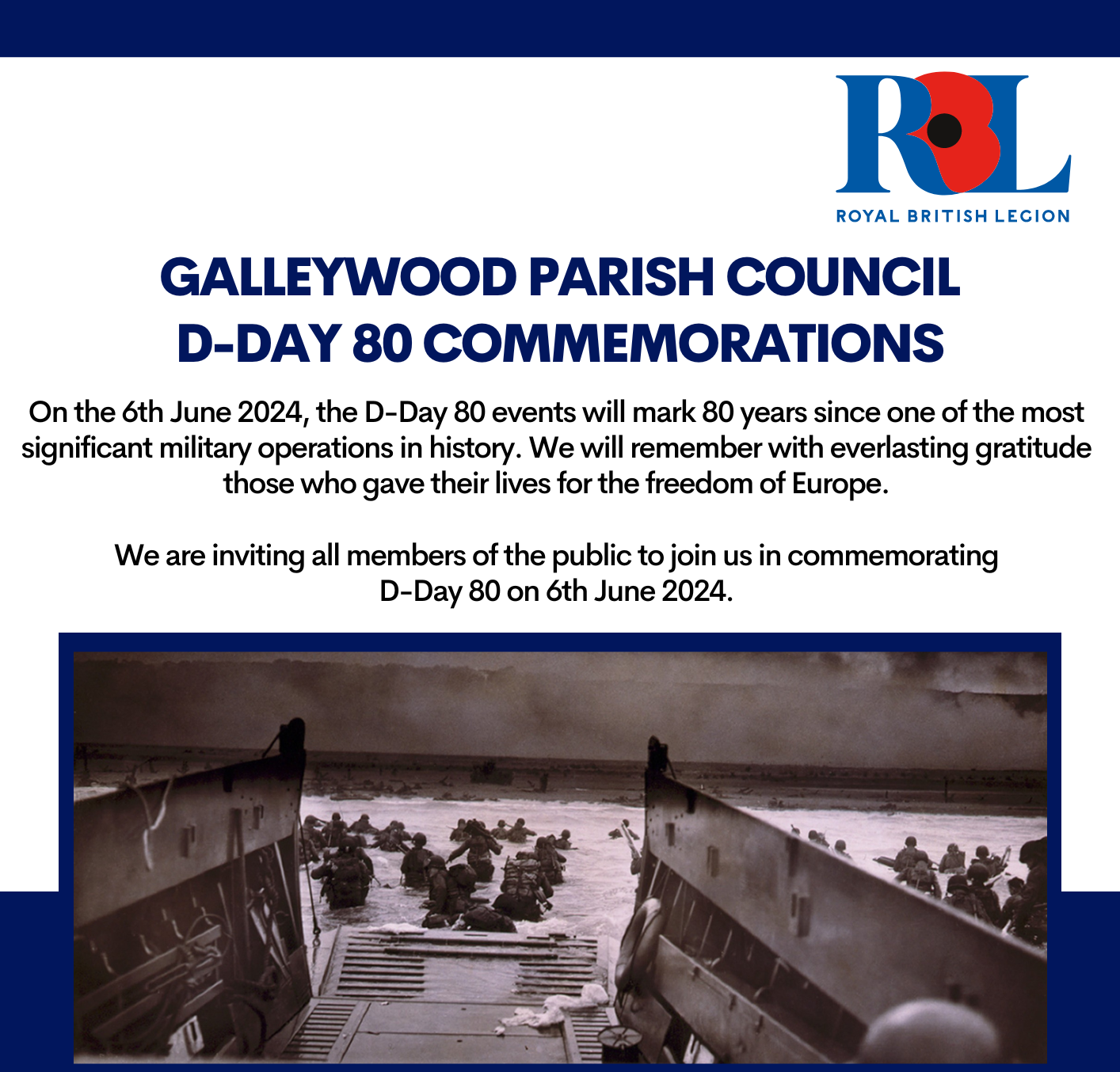 D Day 80 Commemorations Poster