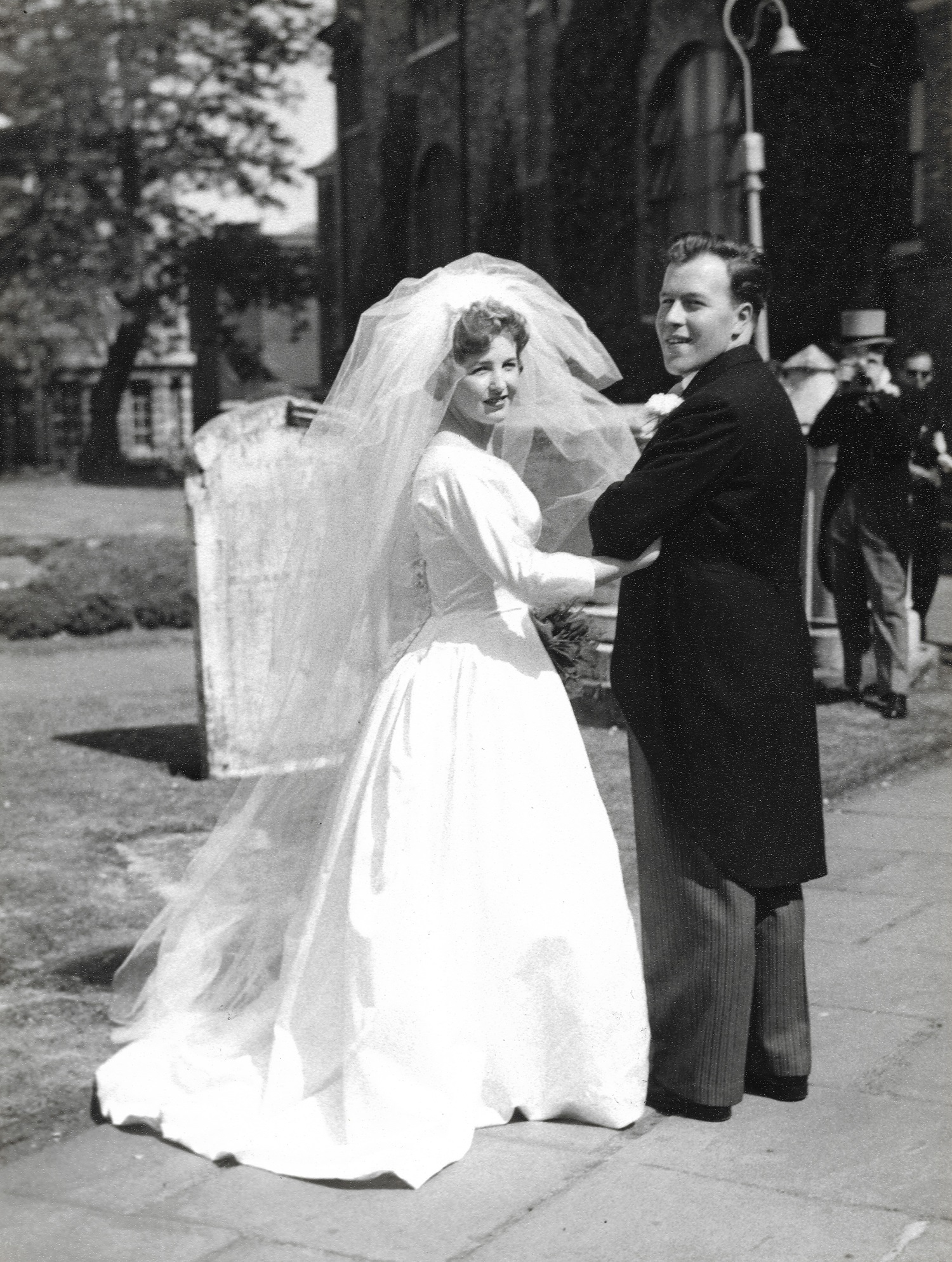 Ann & Peter Leaving Chelmsford Cathedral 2
