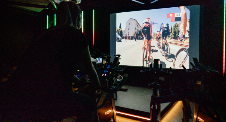 A Spin Class At Riverside Leisure Centre