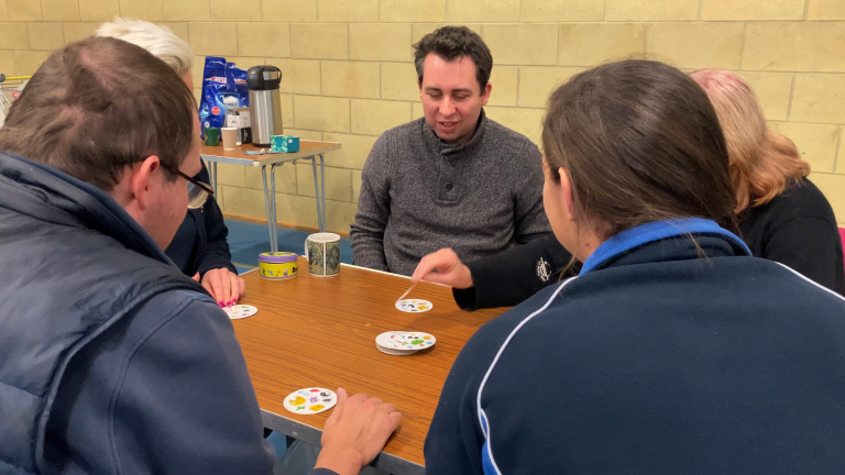 Participants Play Boardgames At With You In Mind Session