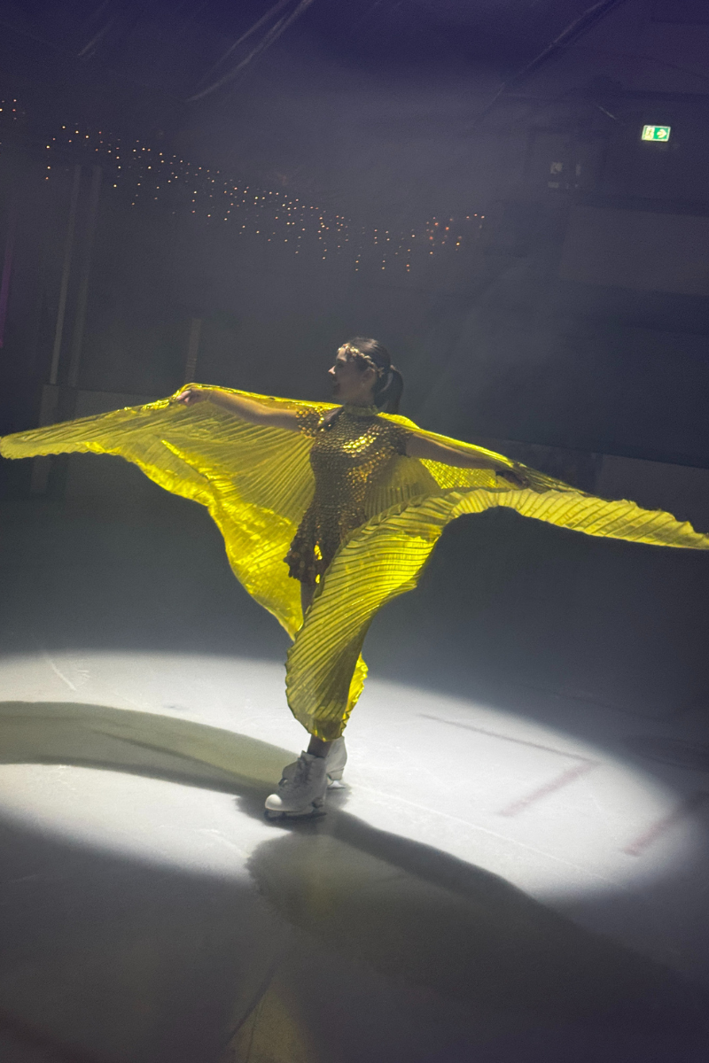 Paige Devaney During Ice Show Rehersals At Riverside Ice Rink