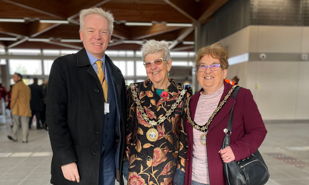 Cllr Robinson, The Mayor And Mayoress Of Chelmsford