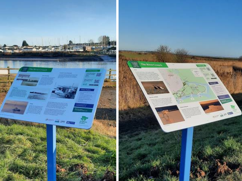 SWF information boards in situ