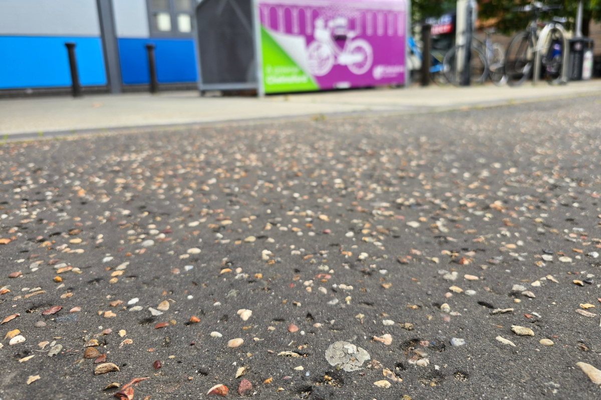 Historic Chewing Gum Litter On Bellmead