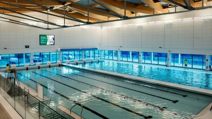 The Main Swimming Pool At Riverside Leisure Centre