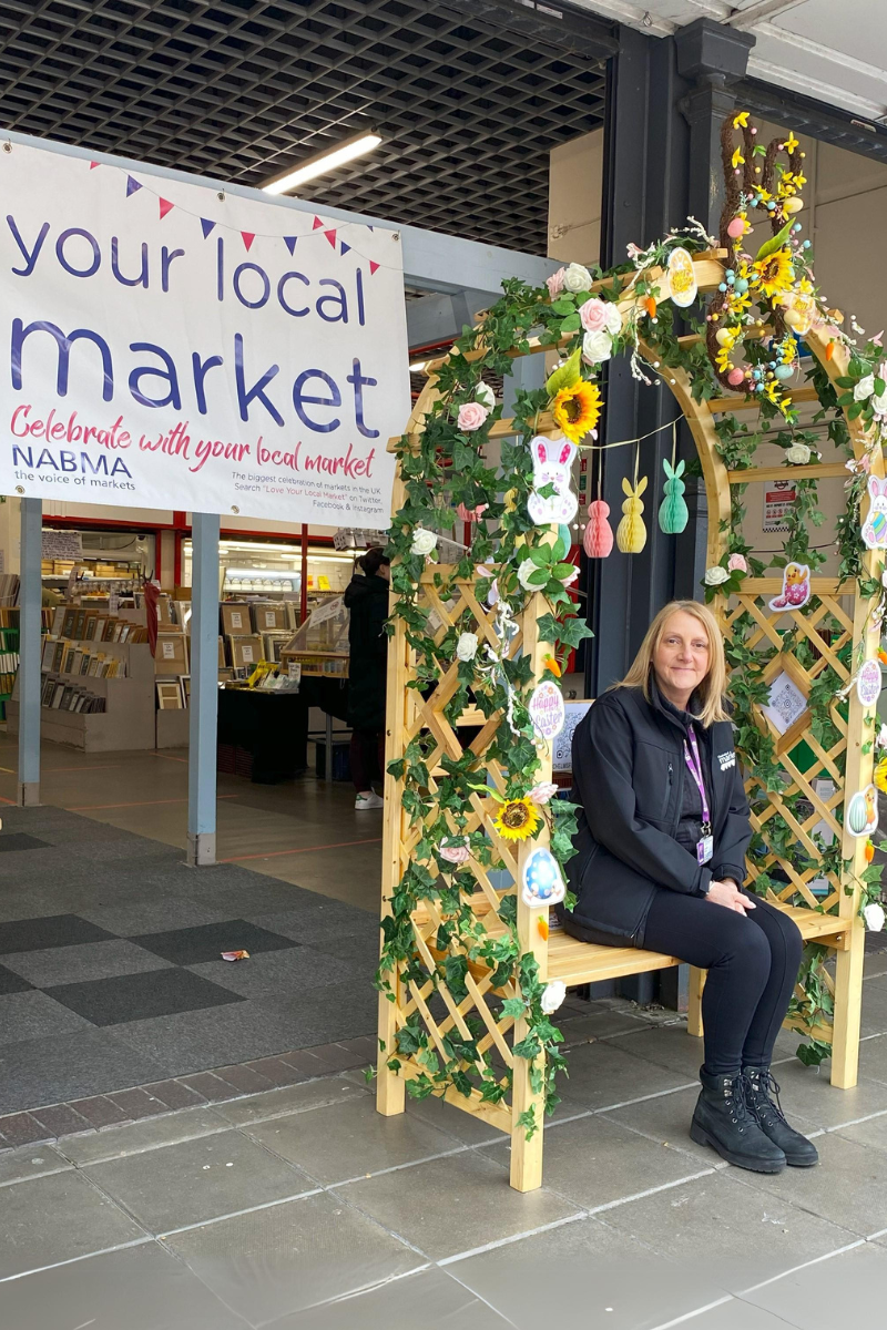 Chelmsford Markets Instagram Bench Decorated For Easter