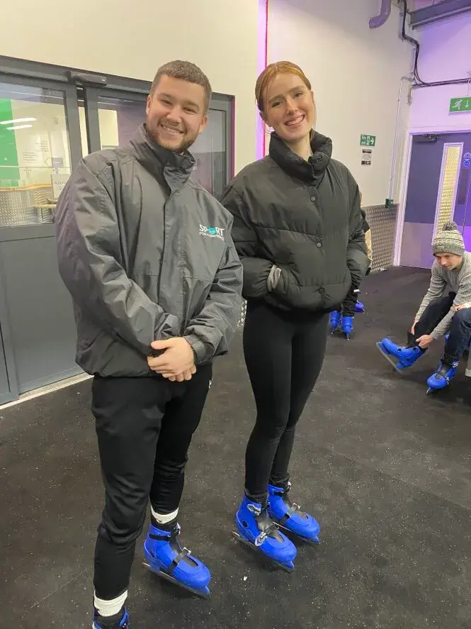 Sport For Confidence Staff Get Ready For An Accessible Ice Skating Session