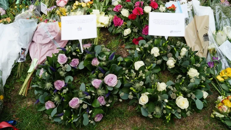 Floral Tributes For HM The Queen