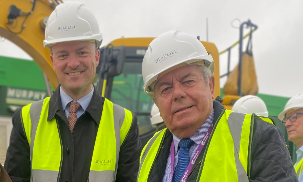 Cllr Mackrory At The Site Of Beaulieu Park Station In 2023