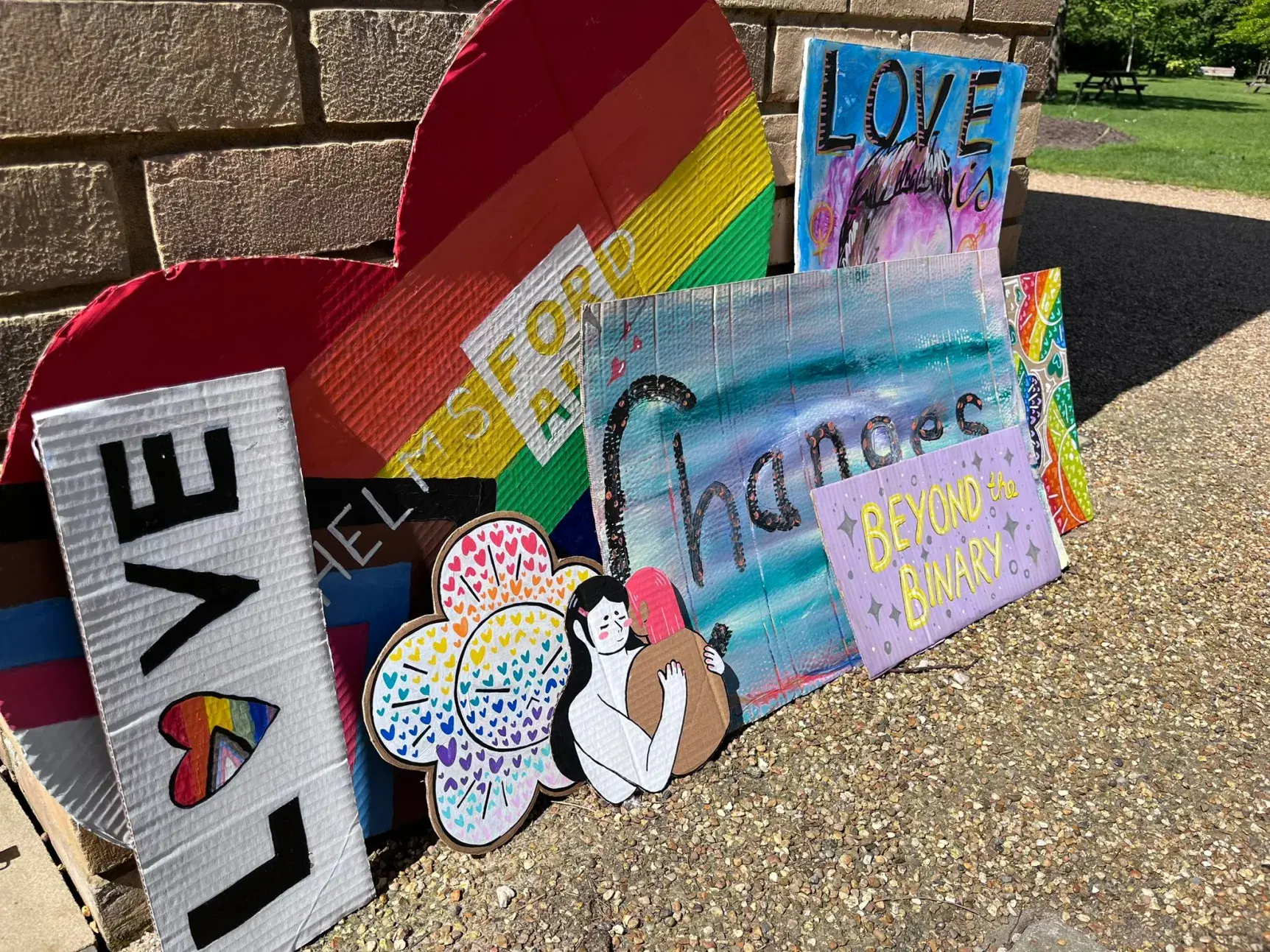 Pride placards