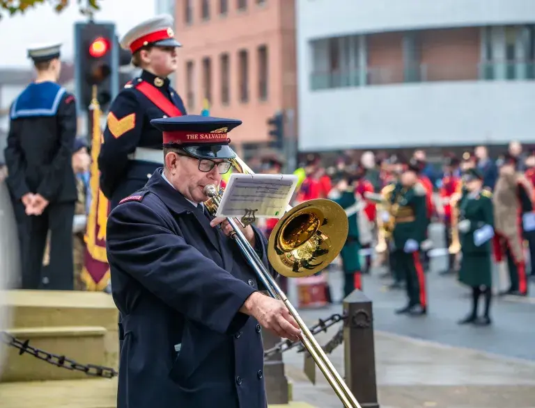 Salvation Army Band At War Memorial