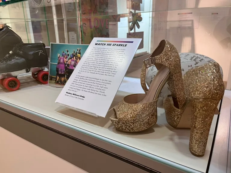 Behind The Rainbow Sparkly Shoes