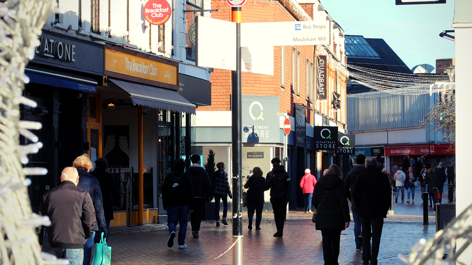 Moulsham Street Is A Popular Pedestrian Route In To Chelmsford High Street